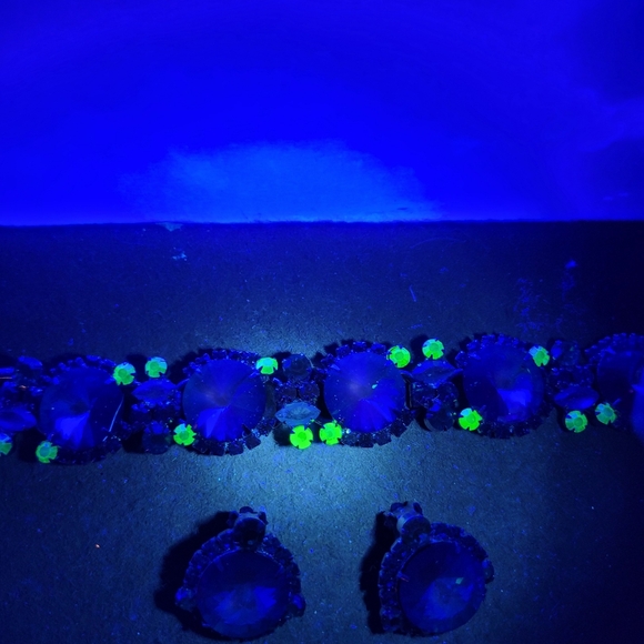 Juliana D&E Blue Green Rivaloi Margarita Rhinestone Set - Picture 13 of 14